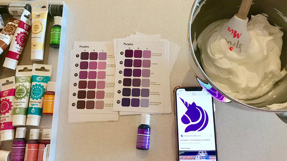 Unicorn cookie design layout